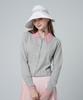 Monbirdie Golf Mark Color Block Cardigan Grey