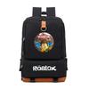 Large Capacity Schoolbag with Shoulder Strap; Student Three-piece Pencil Case Set