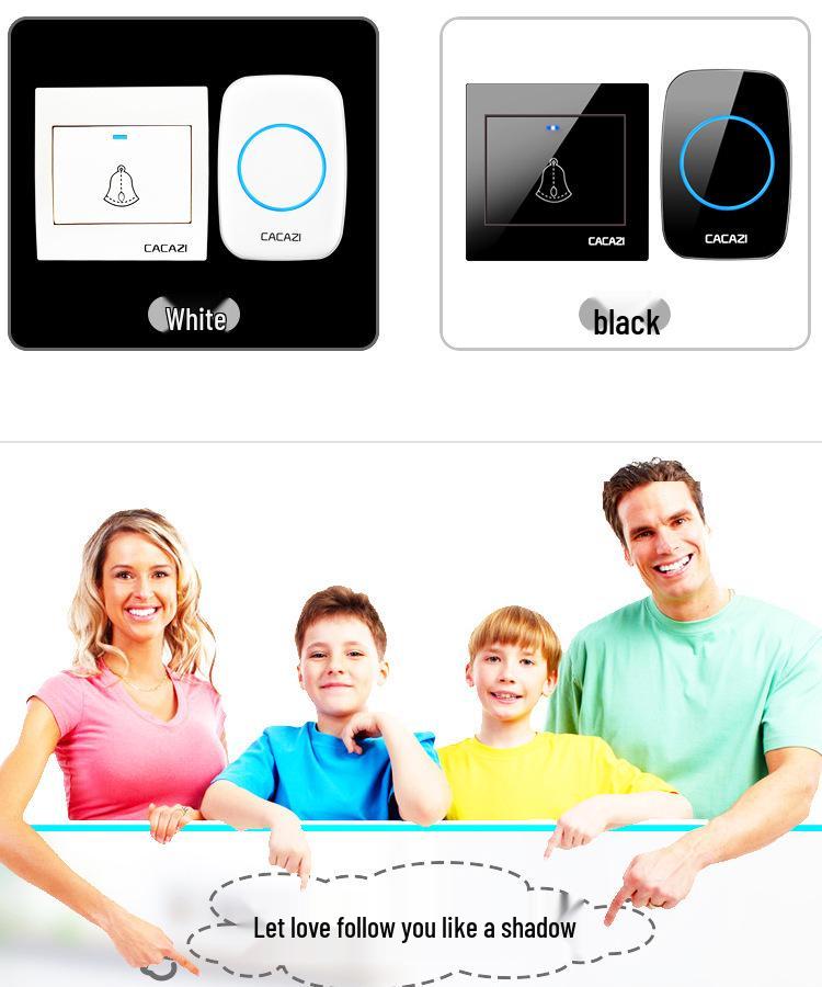 Smart Long-Range Wireless Doorbell with Waterproof Electronic Main Board & Dual Remote Callers