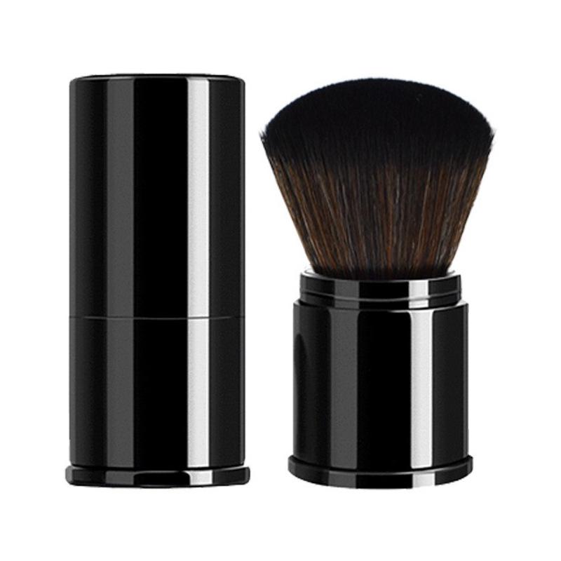 Přenosný zatahovací víceúčelový štětec na make-up pro tvářenku a pudr