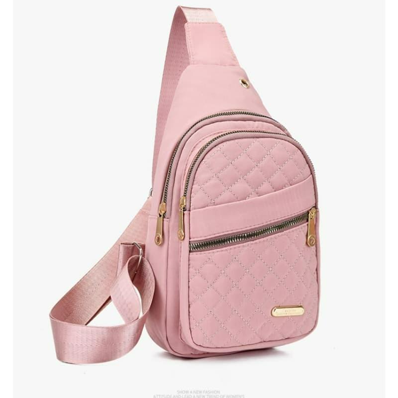 Simple Embroidered Thread Messenger Bag Breast Bag