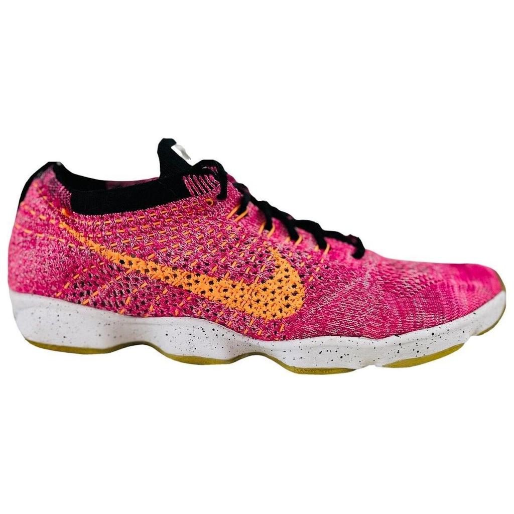 Nike  Flyknit Zoom Agility Pink Pow Women Sneakers Bright-Citrus-Black-Sport-Fuchsia 698616-602
