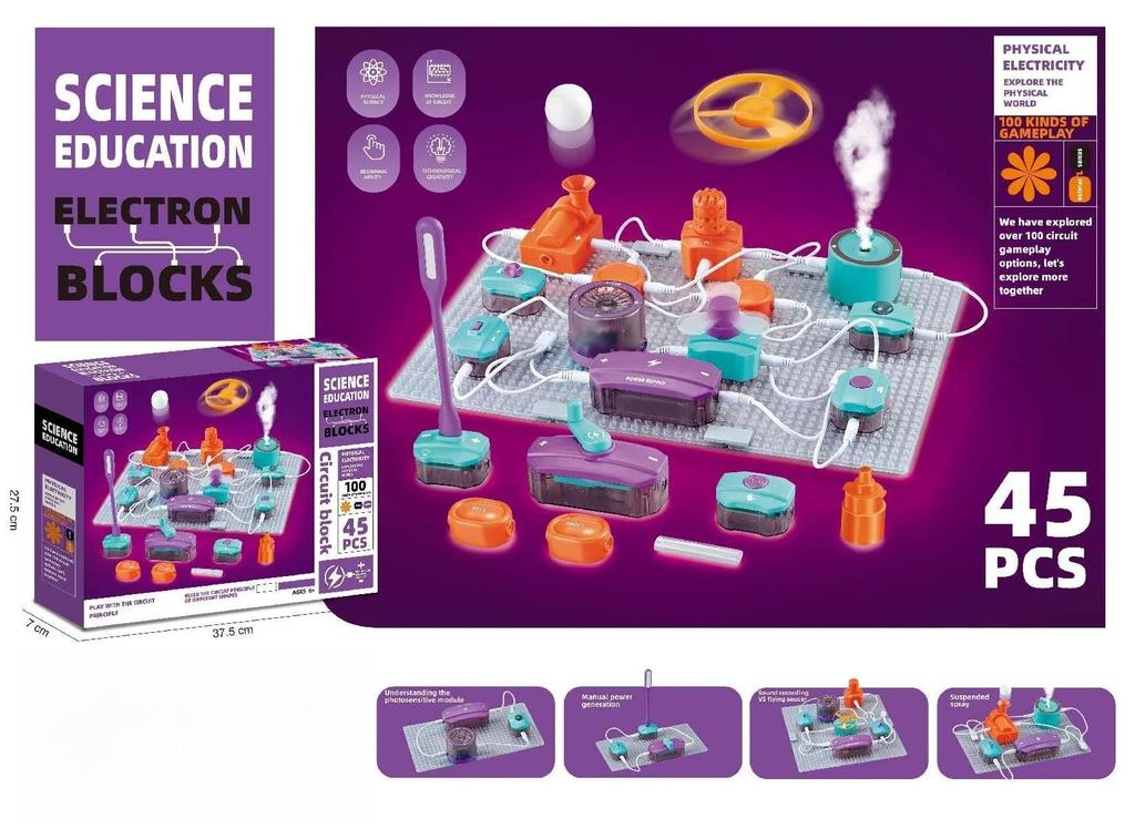 STEM Science Experiment Set for Kids - Electronic Building Blocks Physics Circuit Experiment Toys for Education And Learning
