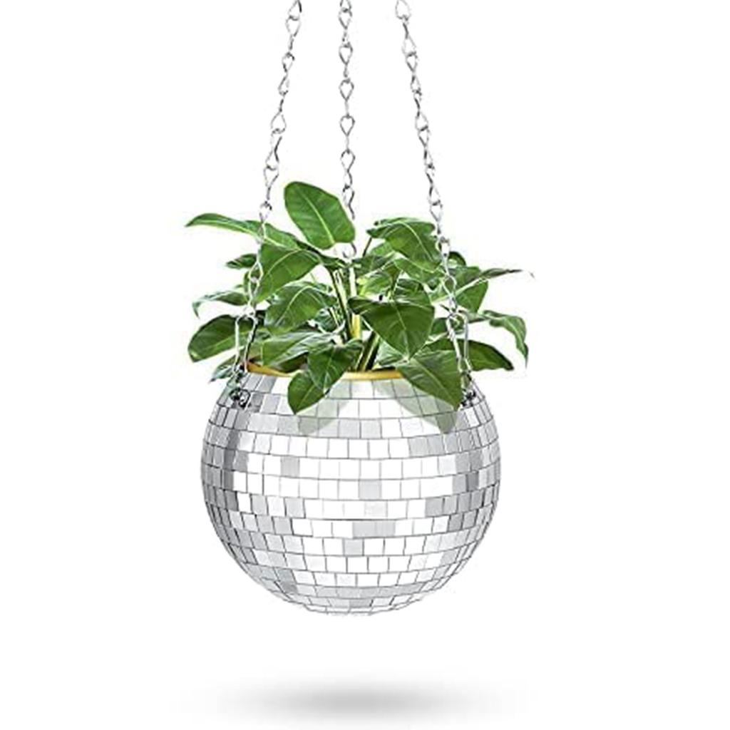 Květináč Disco Koule Zahradničení Kreativní Závěsný Koš Zrcadlová Koule Květináč Disco Květináč