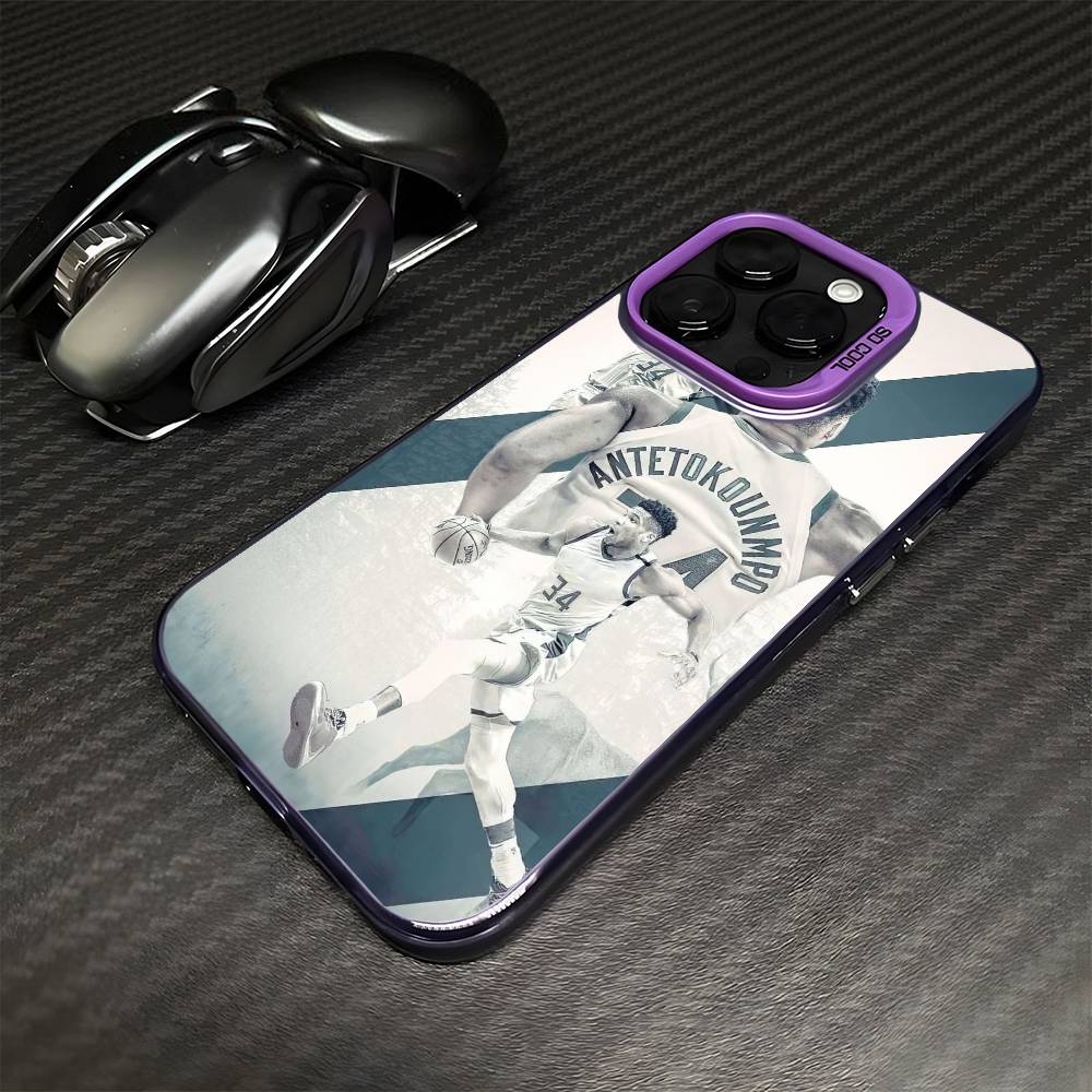 

G-Greek Freak Giannis A-Antetokounmpo 34 Phone Case For iPhone17,16,15,14,13,12,11 Plus,Pro Max Purple Matte Shockproof Cover iPhone16promax
