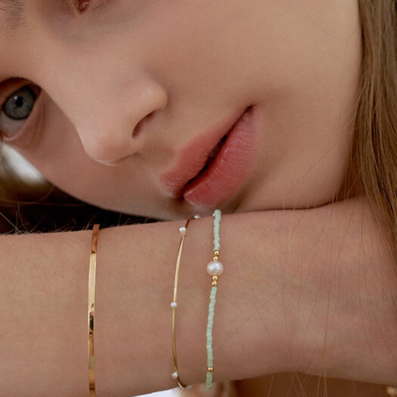 STAYGEM Fresh Water Pearl Bead Bracelet_ 3Colors