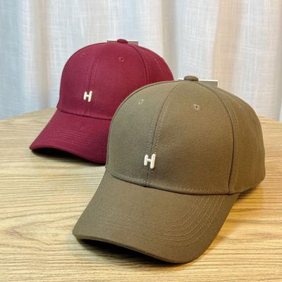 Woolen Embroidered H Letter Duck Cap for Women Autumn and Winter Versatile Youth Casual Baseball Cap for Couples