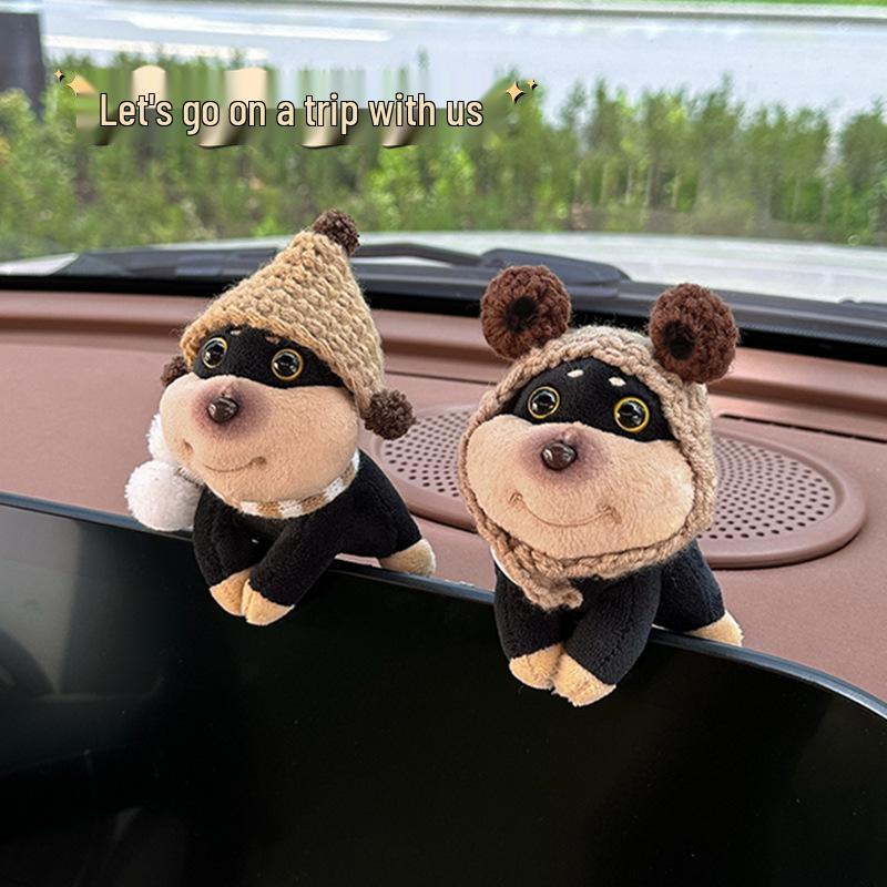 Adorable Bee Dog Dashboard Doll Ornament - Internet Celebrity Car Decoration