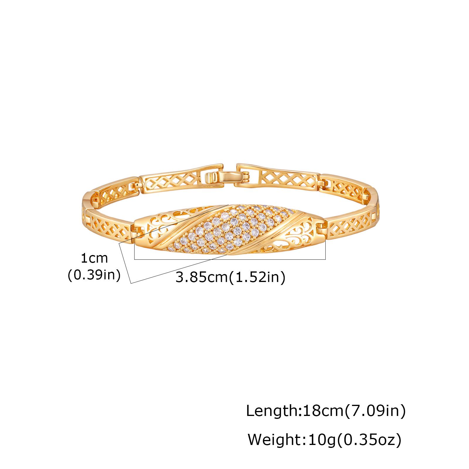 

Women s Zircon Bracelets, Women s 24k Gold Plated Wedding Jewelry Morocco Bridal Gift