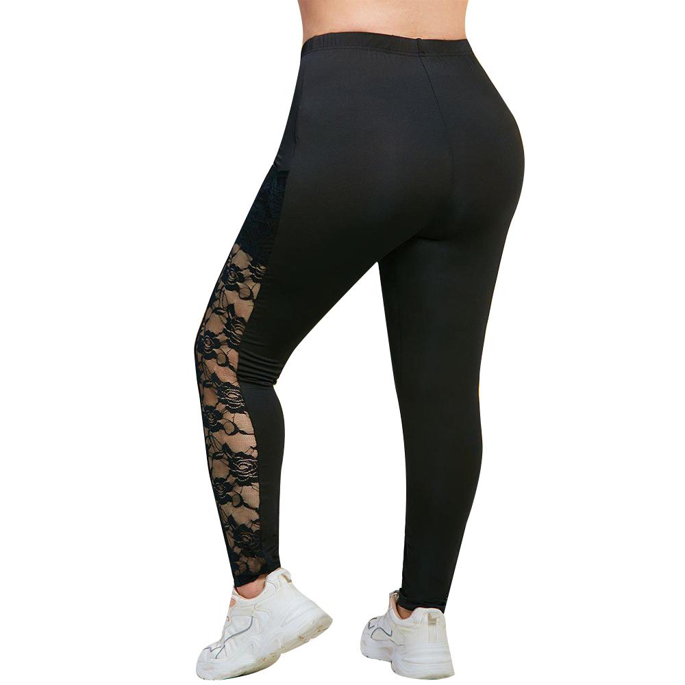 Leggings de costura de encaje de talla grande para mujer 2021 Moda  otoño/invierno comprar a buen precio — entrega gratuita, reseñas reales con  fotos — Joom