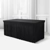 4ft 6ft Sizes Stretch Table Skirt Tutu Ruffled Tablecloth Table Cover Classroom Teacher Desk Back to School Supplies