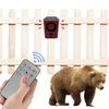 Outdoor Solar Motion Sensor Alarm Loud Noise Maker with Dog Barking Gunshot Sound Solar Infrared Induction Alarm for Home Farm