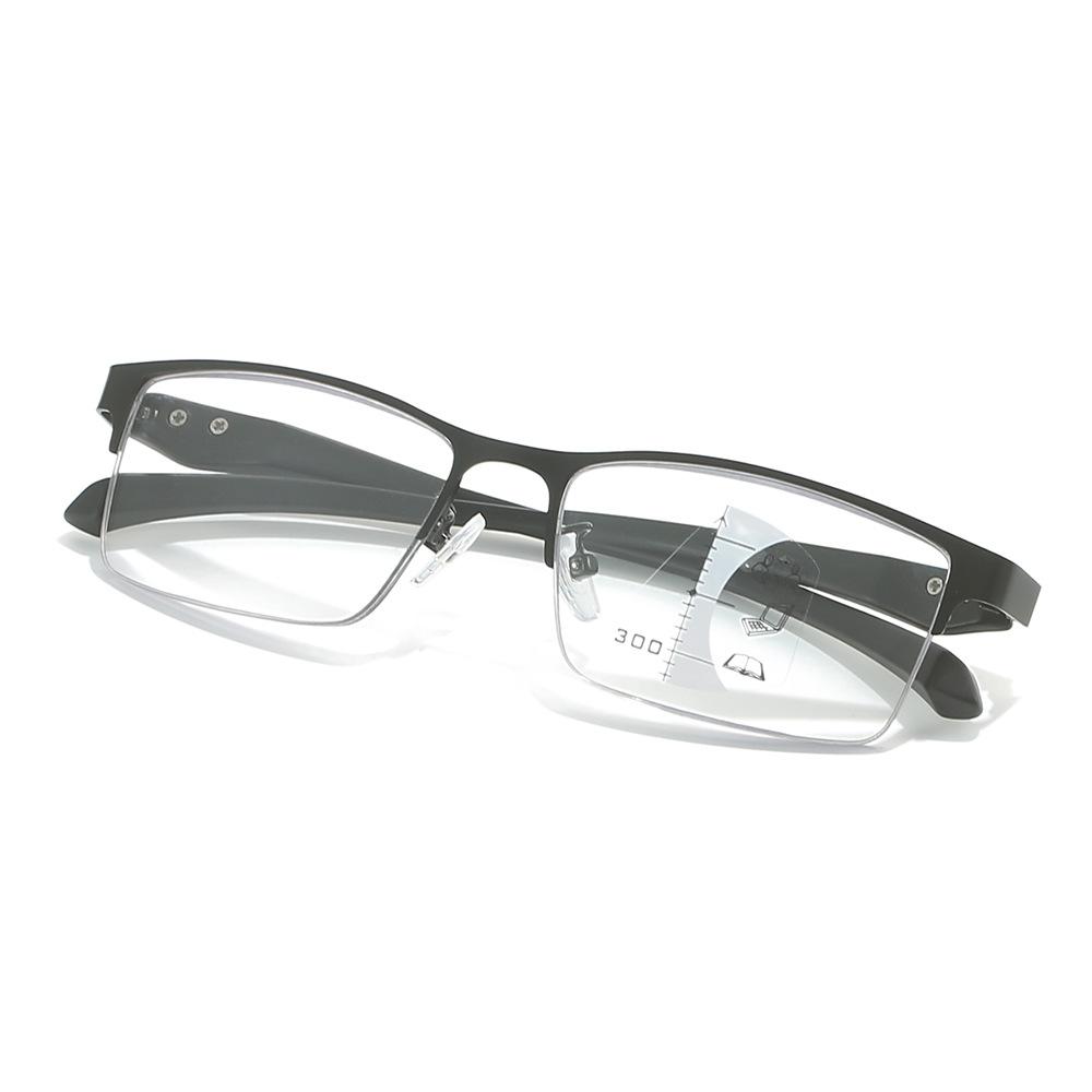 Business Men'S Anti-Blue Reading Glasses Look Far And Near High Definition Multi-Focus Far And Near Reading Glasses