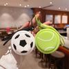Waterproof Ball Shaped Coin Purse Sporty Storage Bag Cartoon Headphone Pouch  Sports Accessory