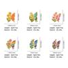 6Pcs Colorful Butterfly Pin Butterfly Shape Decor Badge Fashion Clothing Pin  Gift