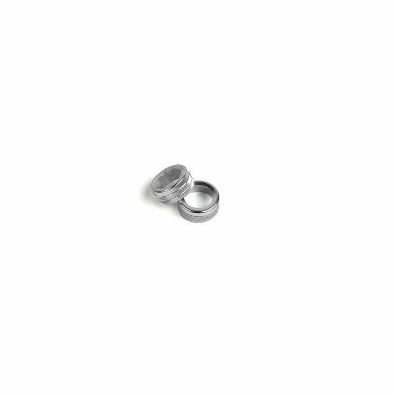 For Porsche Panamera 10-2016 Silver Aluminum Central Console AC Knob Cover Trim