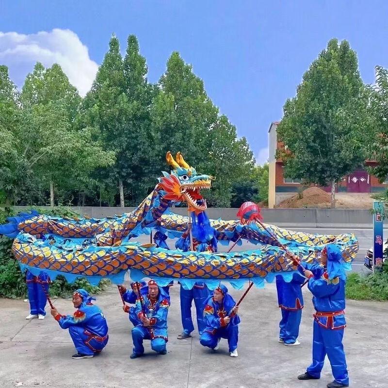 Gold Stamped Dragon Dance Performance Prop