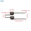 [TL][Y]2 Stück Doppeltorsionsfeder 1,1 Drahtdurchmesser 10,5 mm Außendurchmesser Starke Torsionsfeder
