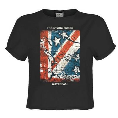 Womens/Ladies Waterfall The Stone Roses Crop T-Shirt