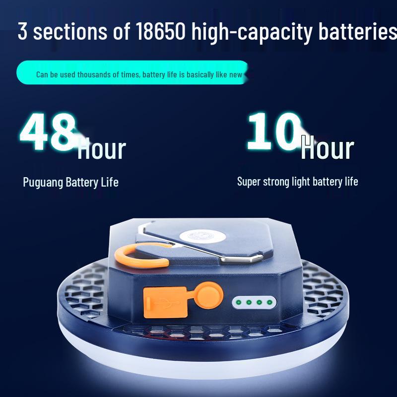 Rechargeable Super Bright LED Camping & Emergency Light for Outdoor & Night Market Use