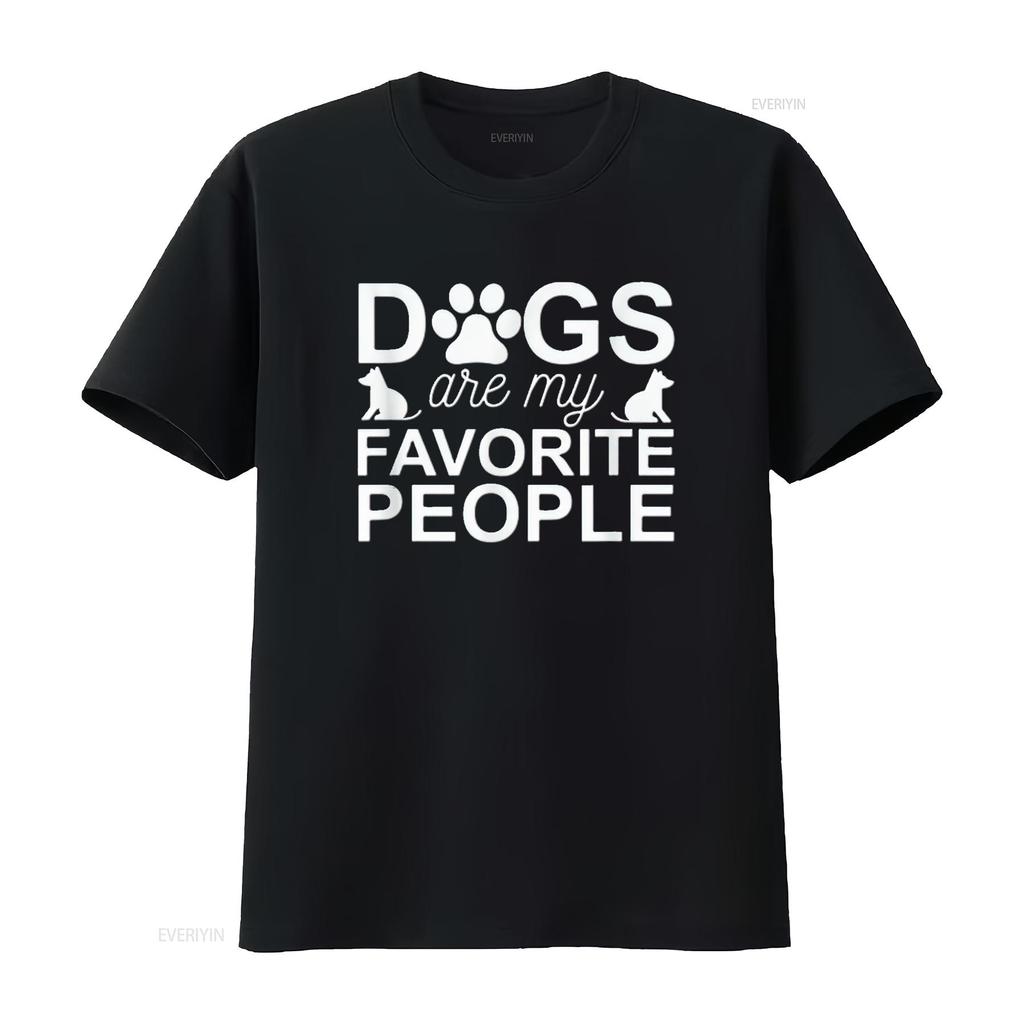 Mens Dogs Are My Favorite People Funny Dog Owner Lover T Shirt Black 3X Large vintage Washed Versatile Stylish fashion