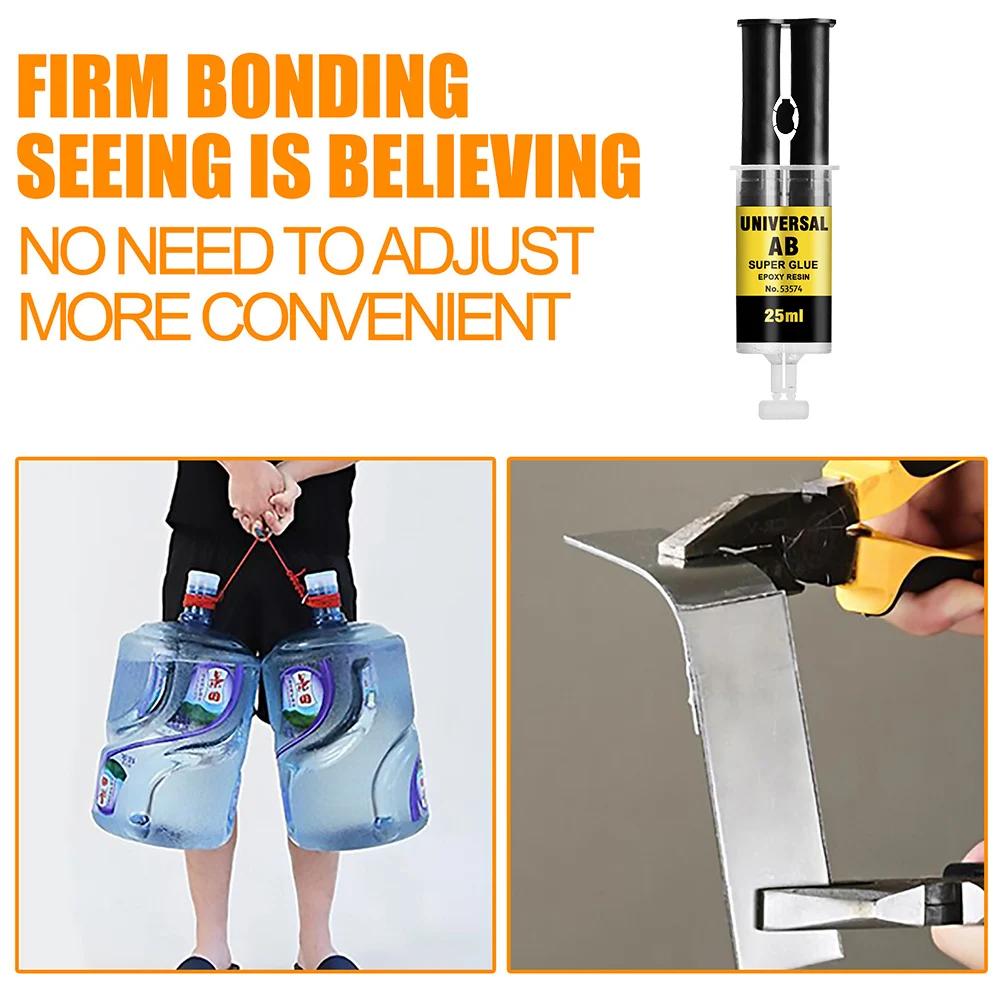 25ml Metal Repair Adhesive Heat-Resistant Industrial Bonding Sealant Strong Adhesion Metal Bonding Adhesive Welding Repair Tools