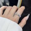 Japan And South Korea Simple Candy Rainbow Color Ring Women'S Sweet Gift Style Light Luxury High Sense Versatile Jewelry