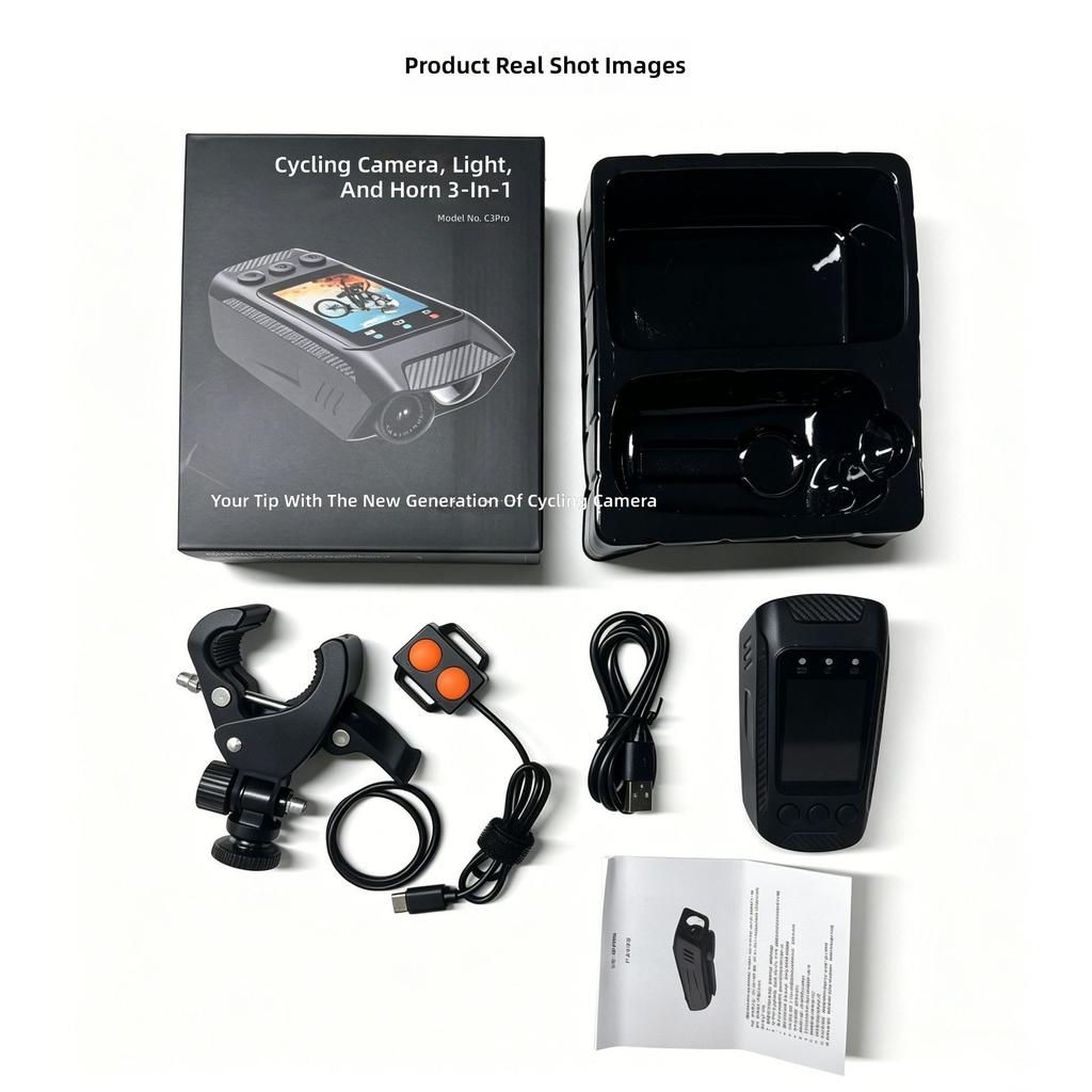 Outdoor Sports Cycling Action Camera Stabilization 2500mAh Motorcycle Dashcam