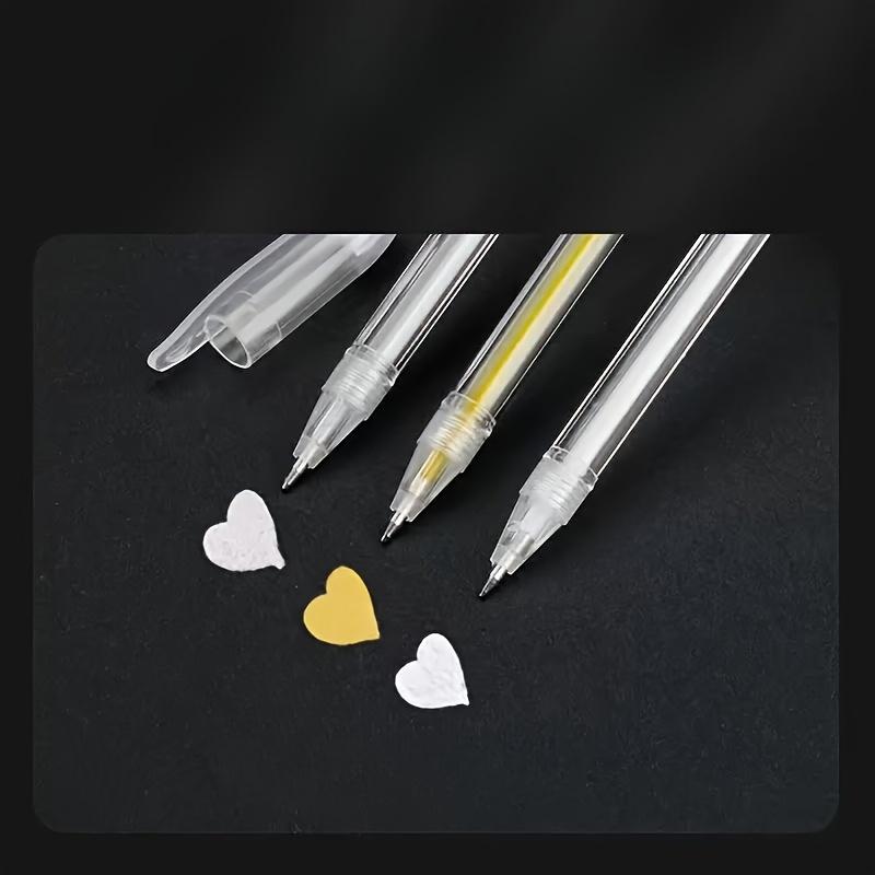 

3pcs Fine Tip Drawing Pens, White Silvery and Golden, Painting Design Art Supplies, Suitable for Painting, Sketching, Writing