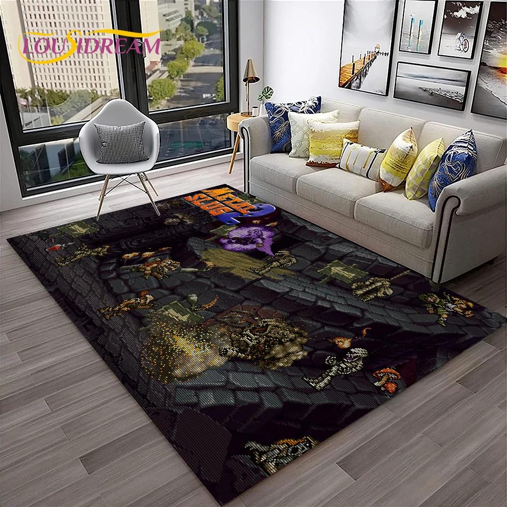 Cartoon Metal Slug Gamer Retro Game Carpet Rug for Home Living Room Bedroom Sofa Doormat Decor,kids Area Rug Non-slip Floor Mat