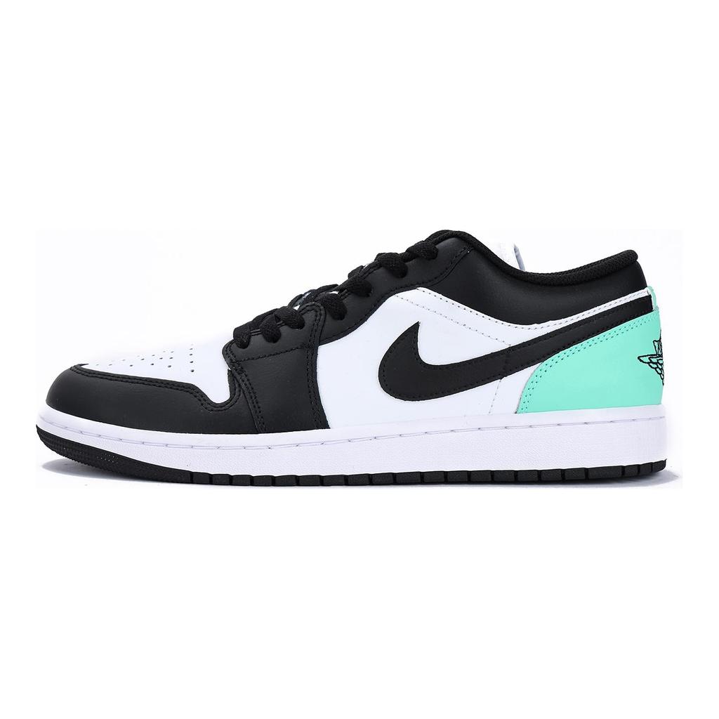 Jordan Air Jordan 1 Low top Vintage Basketball Shoes Men's Black Green 553558-131(Team59-SBOX)