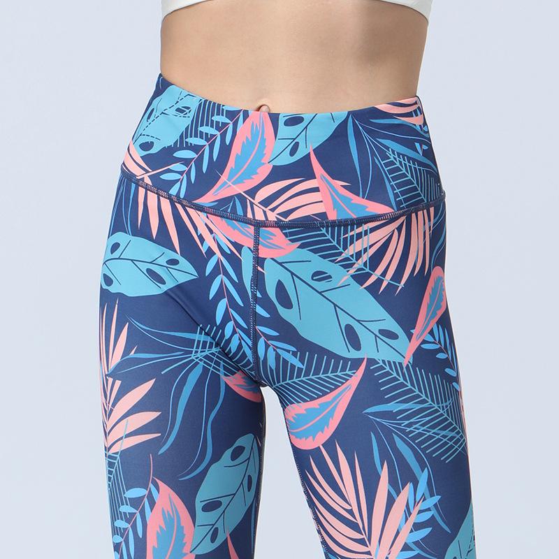 New Print Yoga Leggings for Women High-Waisted Butt-Lifting Sports Tights Yoga Fitness Base Layer Leggings