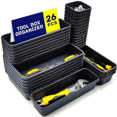 Schubladenorganisation 8/26/47 Stück Werkzeugschale Werkzeugkasten Organizer-Schale Trennwände Set Werkbank Schrankboxen Werkzeugkiste Garage Beschläge