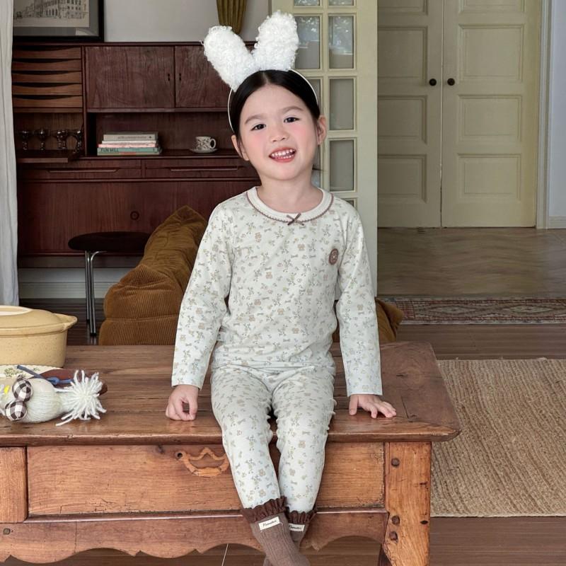 Kids Cotton Lycra Pajamas Set A Skin-friendly Long Sleeve Winter Homewear Boys Girls