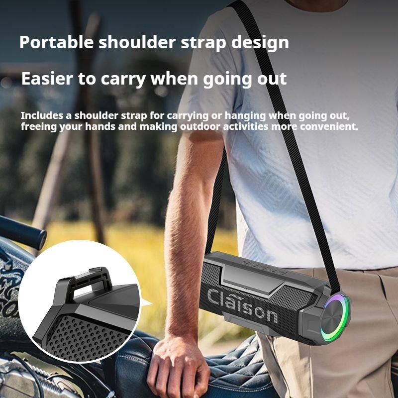 30W Powerful Wireless Bluetooth Speaker Colorful Light Stereo Sound Portable Subwoofer Family Party Karaoke Boombox Waterproof