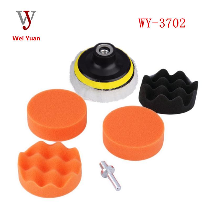3" Car Polishing & Waxing Sponge Set with Backing Pad
