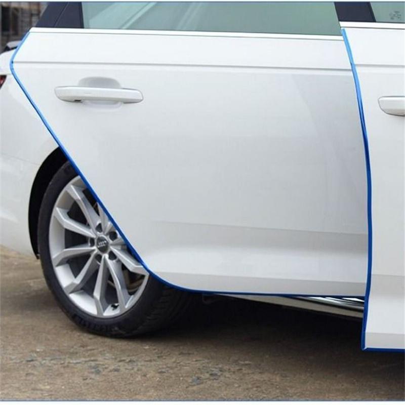 Car Door Edge Scratch Protector Strips Protection Side Doors Adhesive Scratch Protector Anti-Collision PVC Electroplating Strips