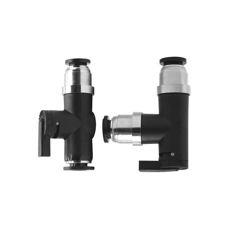 Micro Mini BVC/BVU Quick Connect Air Tube Pneumatic Hand Valve BVC6-M501