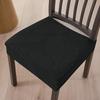 Solid Washable Dining Chair Covers Anti Slip Stain Resistant Seat Cushion Slipcover For Hotel Home Use