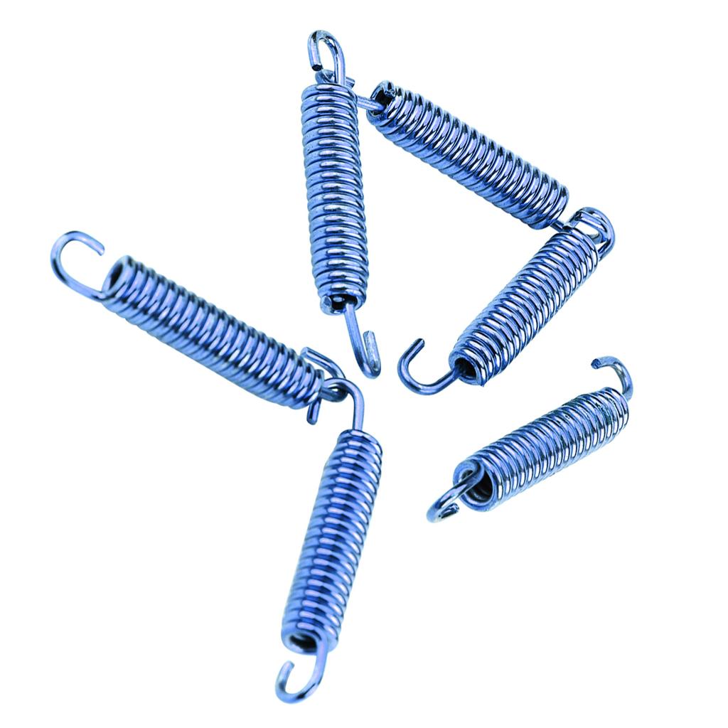 6pcs Stainless Steel Muffler Exhaust Pipe Spring Hooks for Motorcycle Scooter ATV Blue