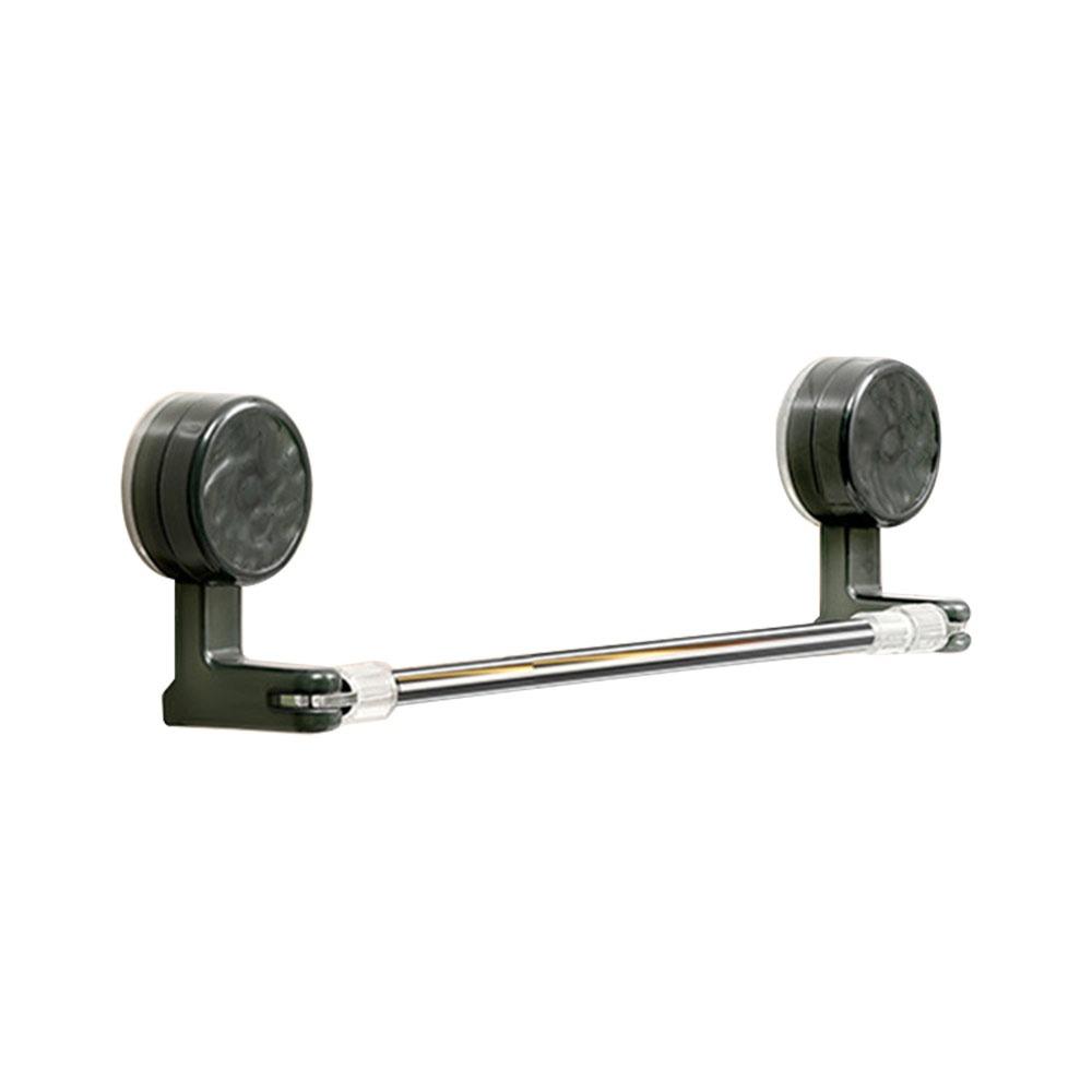 Wall-mounted Suction Cup Towel Rack Rotated Telescopic Towel Bar Towel Holder Hanging Pole