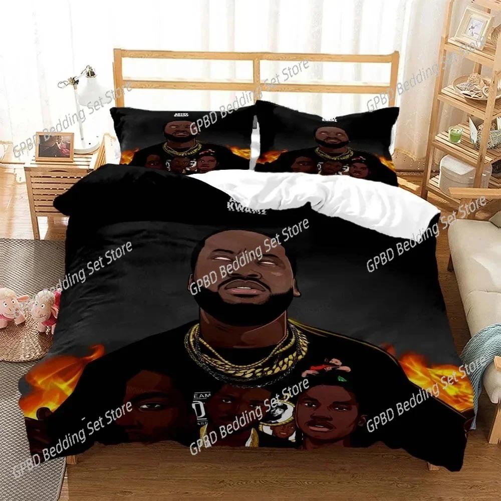 Comforter Hip Hop Rapper Bedding Set 3D Printed Suitable For Bedroom Kids Home Textile