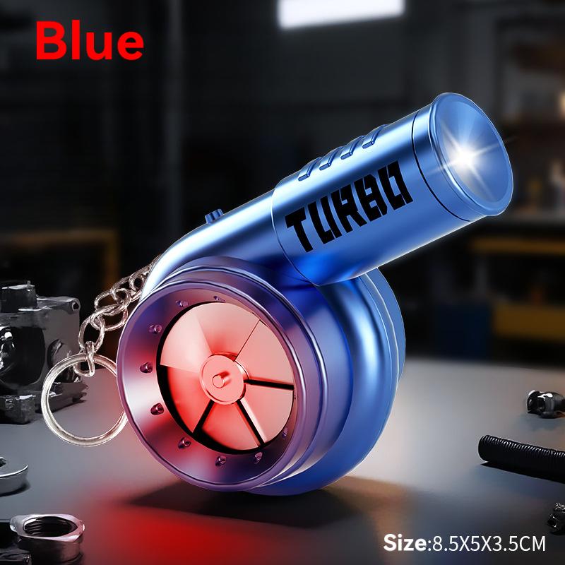 Turboladet Simuleringsleketøysbil Turbo Lys Stresslindring Simuleringsbil Turbolader Glans Rotasjon Leketøy Nøkkelring Gøyale Leker Gave
