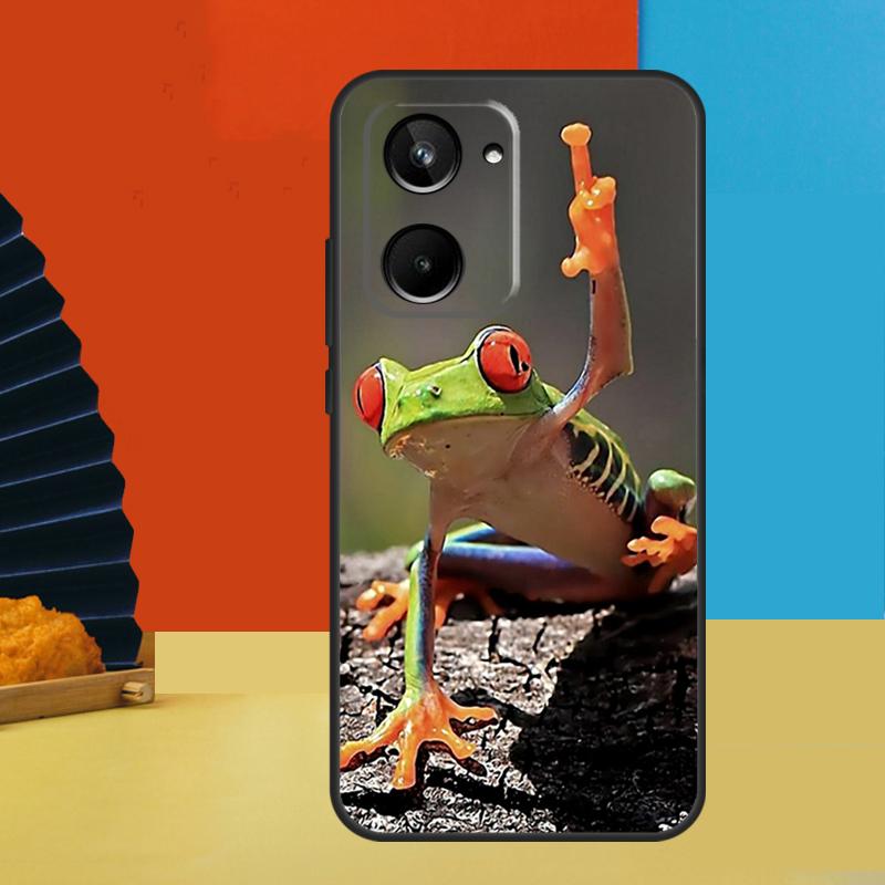 

Зеленая лягушка Дикая природа Для Realme 15 Pro 14 12 11 10 13 Pro Plus C65 C67 C63 C61 C55 C51 C53 C35 C75 GT6 GT7 Чехол Realme C35