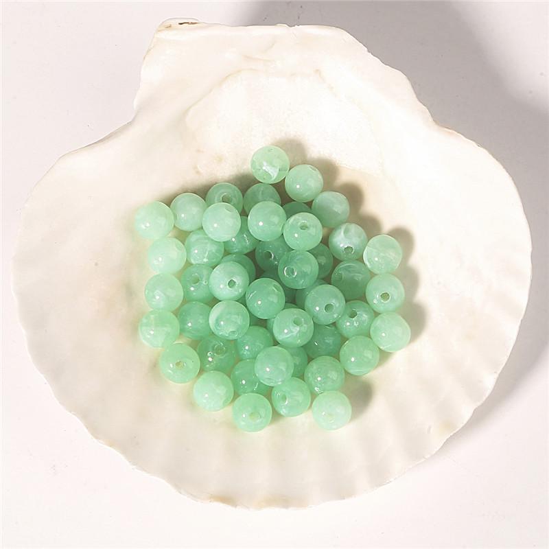 8-10mm Small Round Acrylic Beads for DIY Children's Necklaces and Earrings