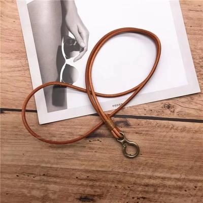 Lanière de Collier en Cuir Corde Longue Suspendue Nouvelle Sangle de Téléphone Pour Porte-Clés Badge d'Identité