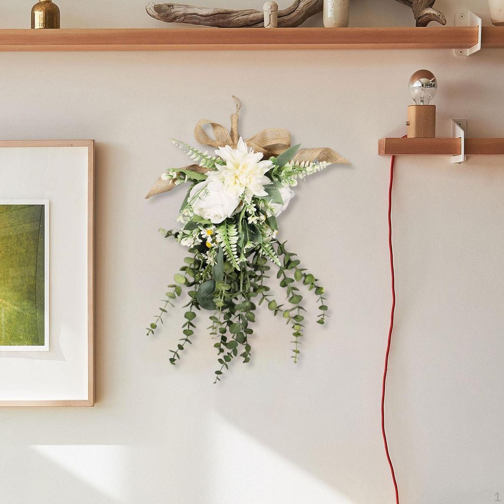 Artificial Garland, Reusable Wreath for Hanging, Housewarming Parties, Weddings, And Fireplace