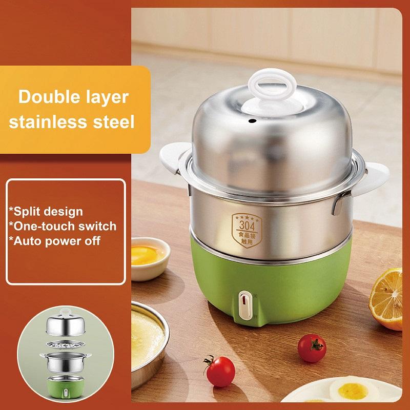 220V Egg Cooker 304 Stainless Steel Breakfast Machine Home Multi-function Electric Steamer Suitable For Pasta/Coarse Mother