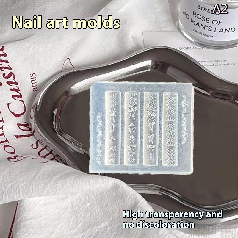 New Bowknot Silicone Mould Nail Art Stamp Diy Handmade Tool Stereoscopic Mold Manicure Tools Nail Decoration Accessories