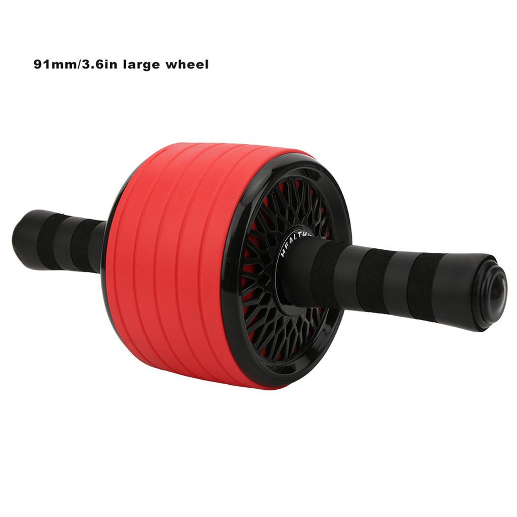 Rueda para Entrenamiento de Músculos Abdominales Rodillo Mango de Esponja Agarre Equipo de Ejercicio para la Cintura Gimnasio Fuerza Corporal Potencia Fitness